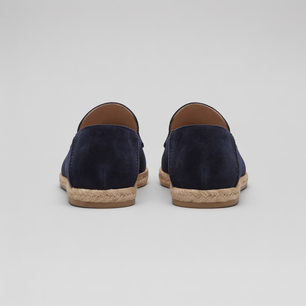 Heren Espadrille Loafers Suède met Juterand