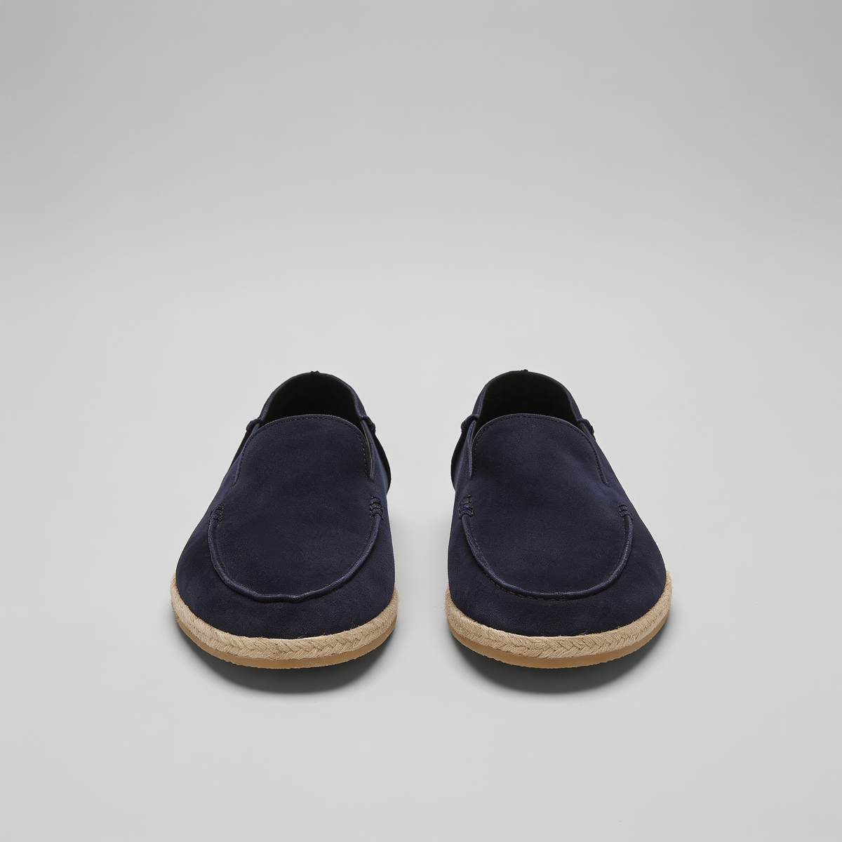 Heren Espadrille Loafers Suède met Juterand