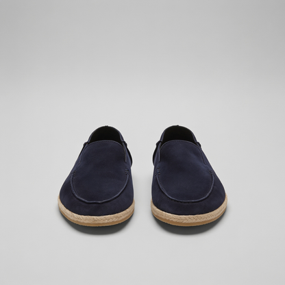 Heren Espadrille Loafers Suède met Juterand