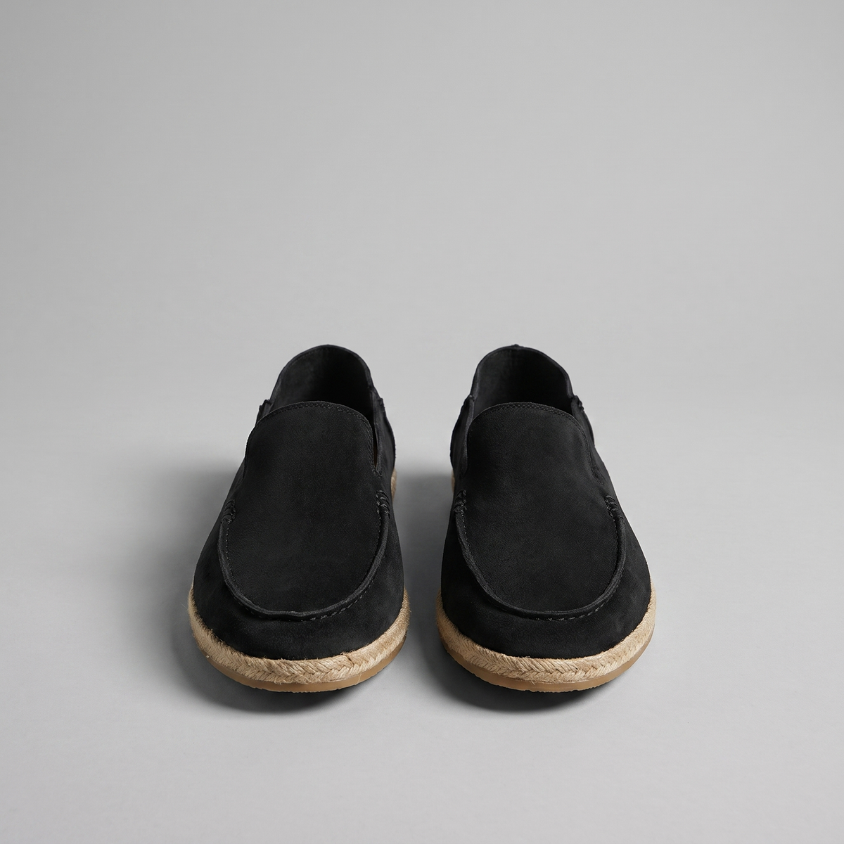 Heren Espadrille Loafers Suède met Juterand