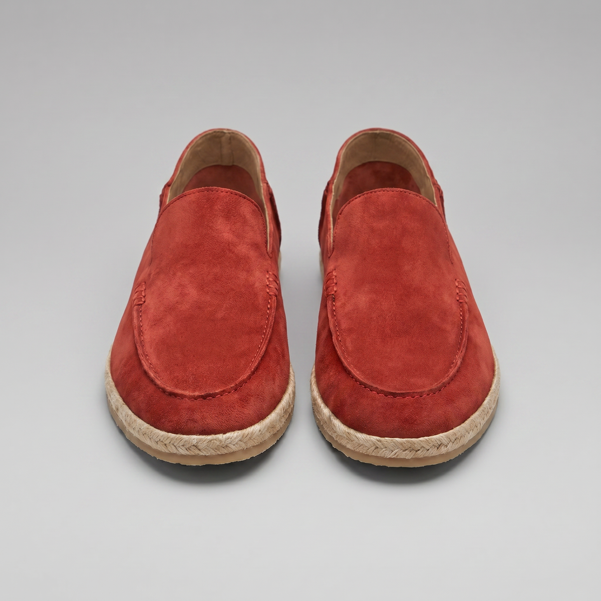 Heren Espadrille Loafers Suède met Juterand