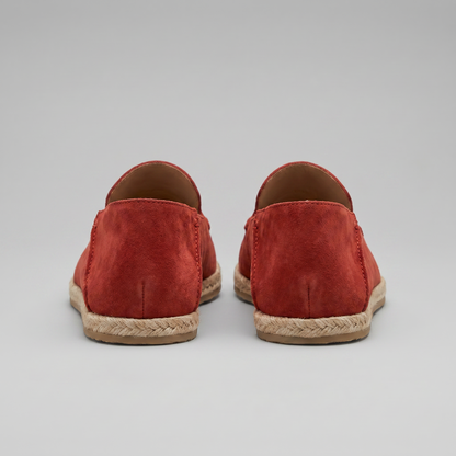 Heren Espadrille Loafers Suède met Juterand