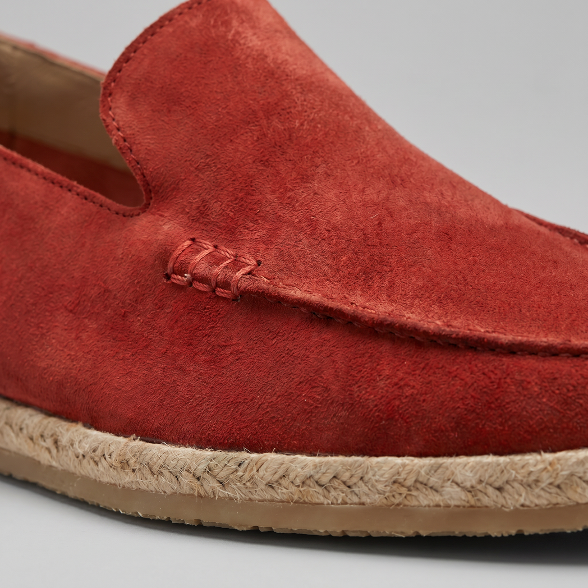 Heren Espadrille Loafers Suède met Juterand