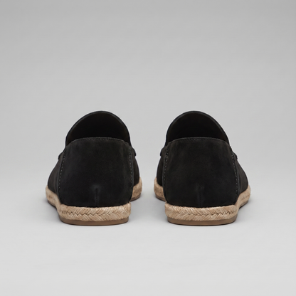 Heren Espadrille Loafers Suède met Juterand