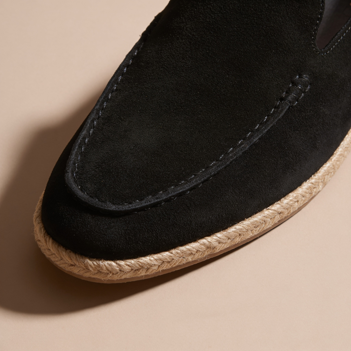 Heren Espadrille Loafers Suède met Juterand