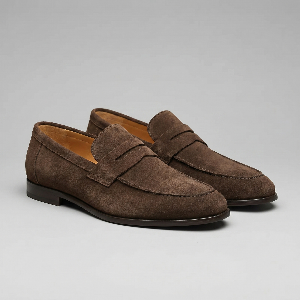 Heren Penny Loafers Suède Smart Casual Instappers