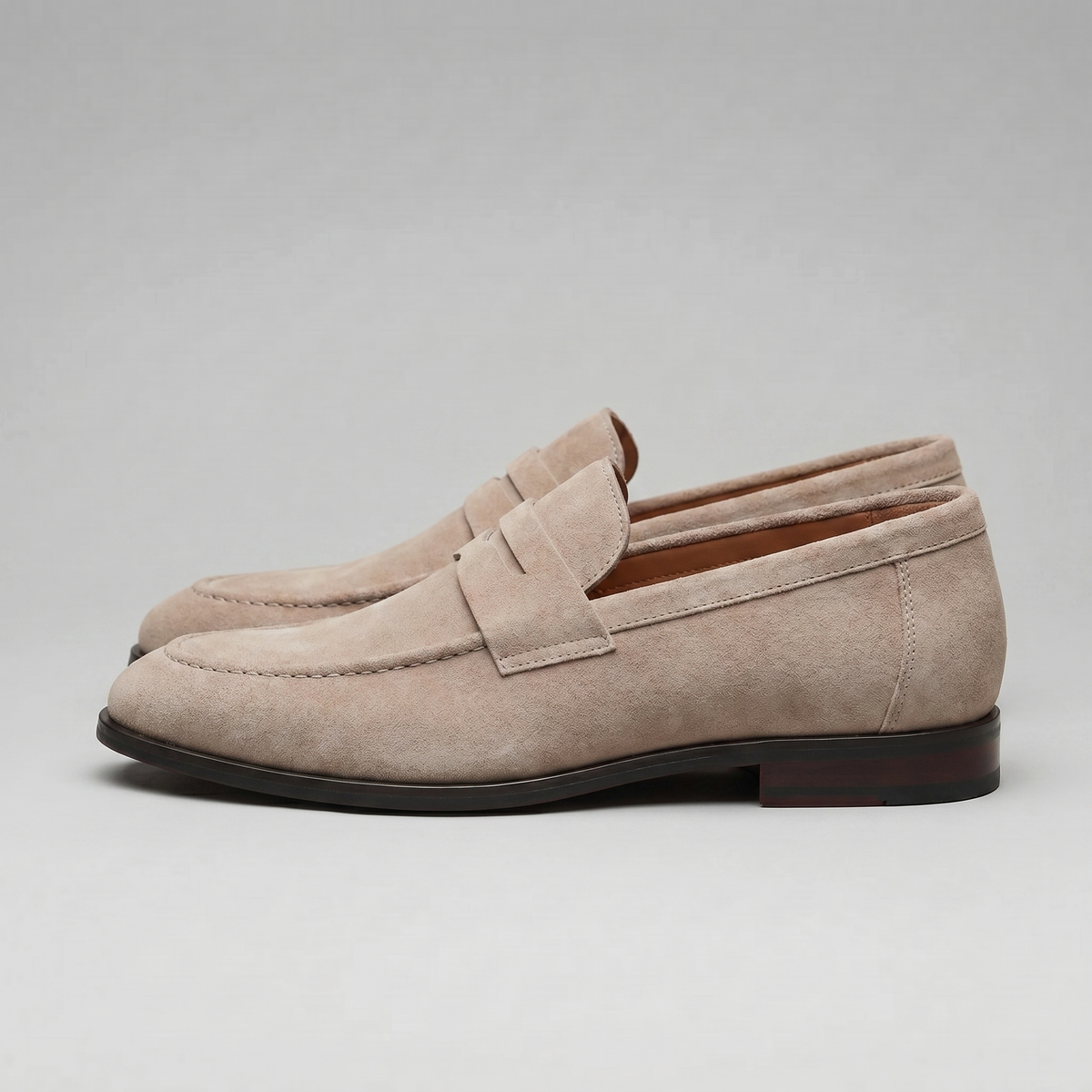 Heren Penny Loafers Suède Smart Casual Instappers