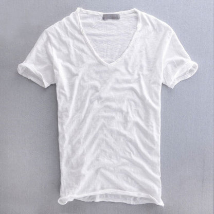 t-shirt heren basic in wit voor heren