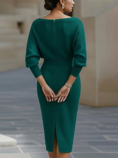 Dames Oversized Midi Jurk – Geschikt voor Casual en Dagelijks Gebruik