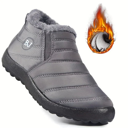 Tessa gevoerde snowboots in grijs met warmte-detail