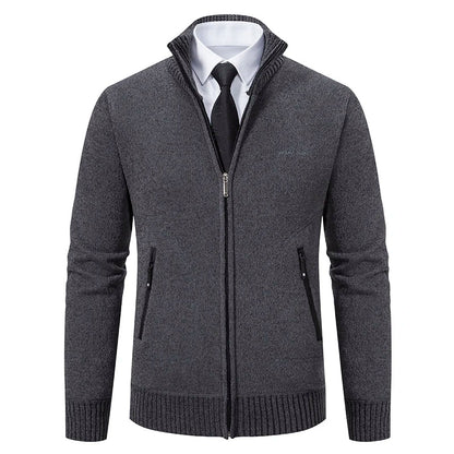 Heren Vest Gebreid met Voering – Zachte Cardigan Jas