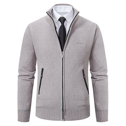Heren Vest Gebreid met Voering – Zachte Cardigan Jas