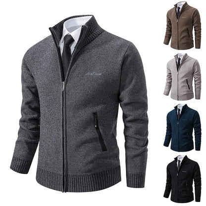 Heren Vest Gebreid met Voering – Zachte Cardigan Jas