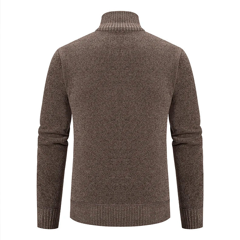 Heren Vest Gebreid met Voering – Zachte Cardigan Jas
