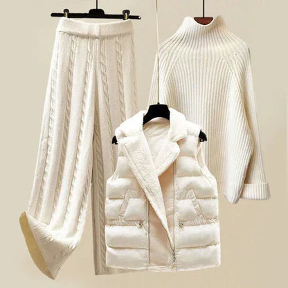 Gisella - Warme Winter Set met Wol Accenten