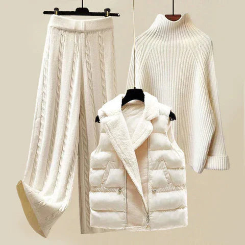 Gisella - Warme Winter Set met Wol Accenten