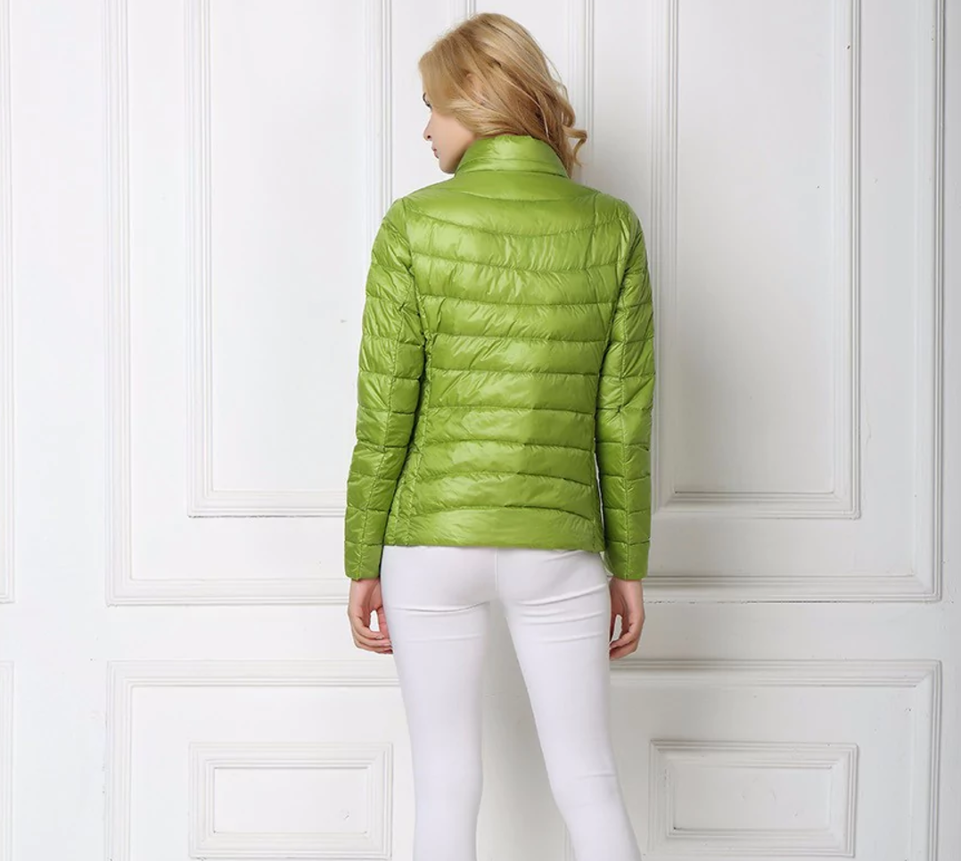 Dames Lichtgewicht Donsjas – Gewatteerde Puffer Tussenjas voor Herfst en Winter, Casual Outdoor