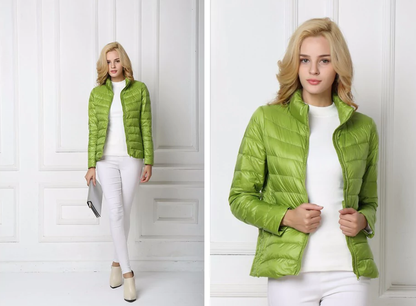 Dames Lichtgewicht Donsjas – Gewatteerde Puffer Tussenjas voor Herfst en Winter, Casual Outdoor