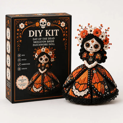 Day of the Dead Patchwork Pop Naaipakket - DIY Knutselset voor Beginners