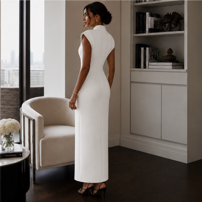 Dames Getailleerde Maxi Jurk – Zonder Mouwen, Geschikt voor Zomer en Casual Gebruik