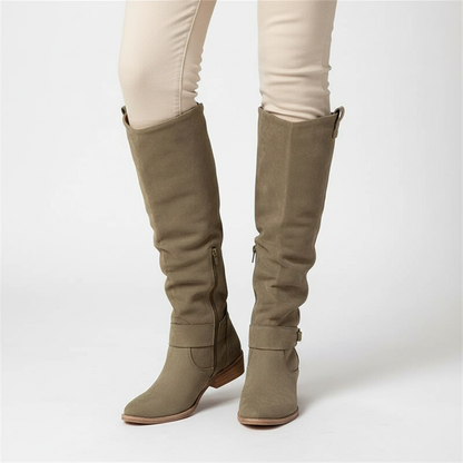 Dames Laarzen Faux Suede met Blokhak