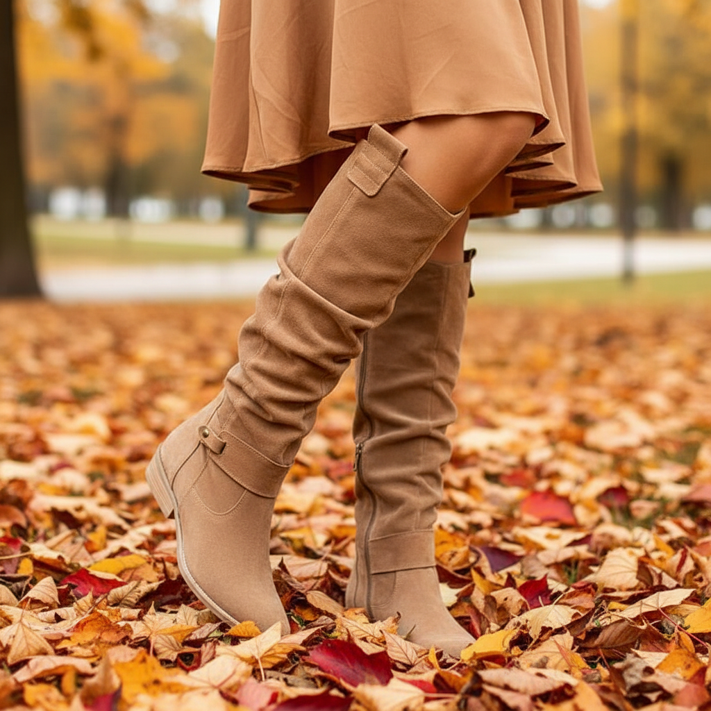 Dames Laarzen Faux Suede met Blokhak