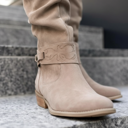 Dames Laarzen Faux Suede met Blokhak