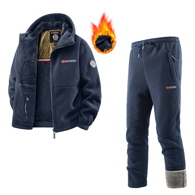 Dames Fleece Joggingset met Vest en Joggingbroek