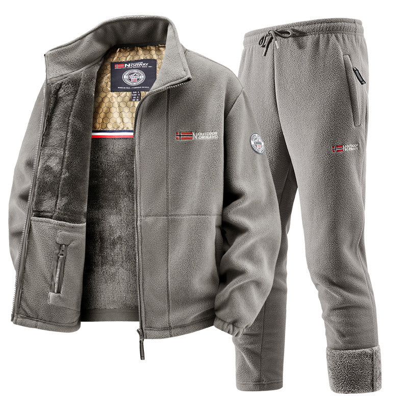 Dames Fleece Joggingset met Vest en Joggingbroek