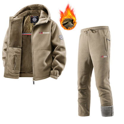 Dames Fleece Joggingset met Vest en Joggingbroek
