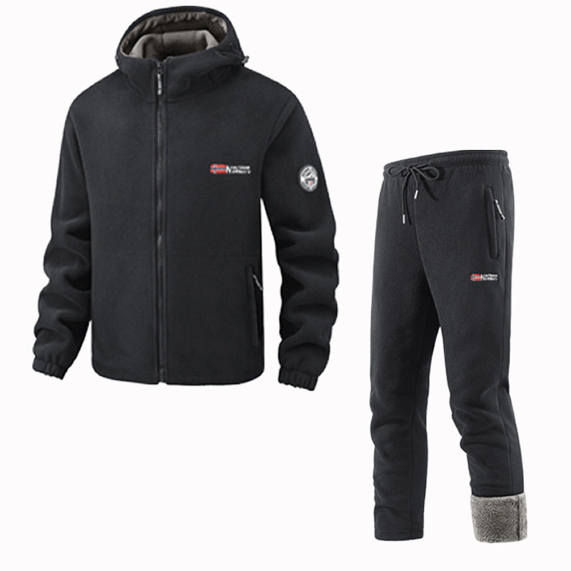 Dames Fleece Joggingset met Vest en Joggingbroek
