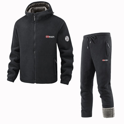 Dames Fleece Joggingset met Vest en Joggingbroek