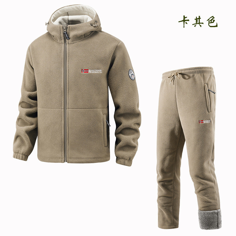 Dames Fleece Joggingset met Vest en Joggingbroek