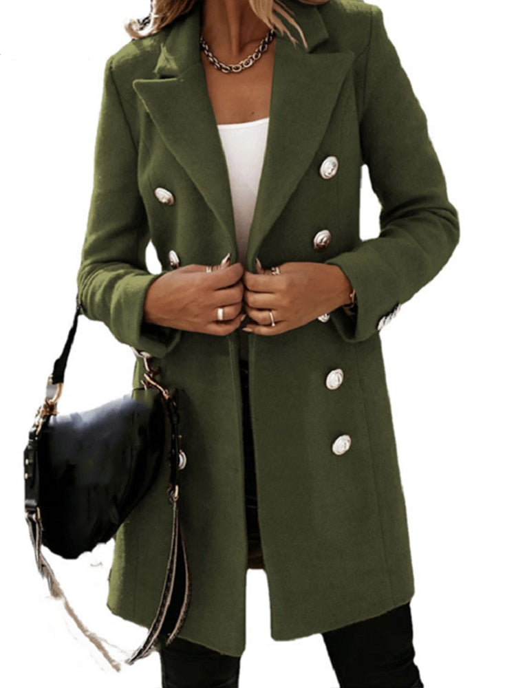 Dames Trenchcoat met Ceintuur en Getailleerde Pasvorm