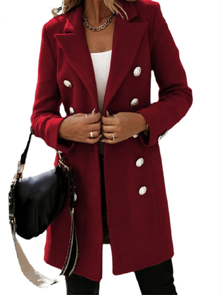 Dames Trenchcoat met Ceintuur en Getailleerde Pasvorm