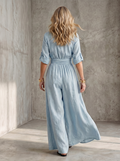 Dames Getailleerde Maxi Jurk – Geschikt voor Zomer en Casual Gebruik
