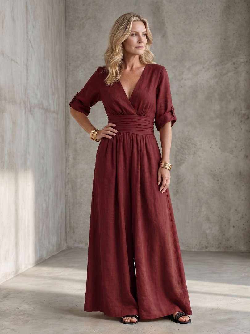 Dames Getailleerde Maxi Jurk – Geschikt voor Zomer en Casual Gebruik
