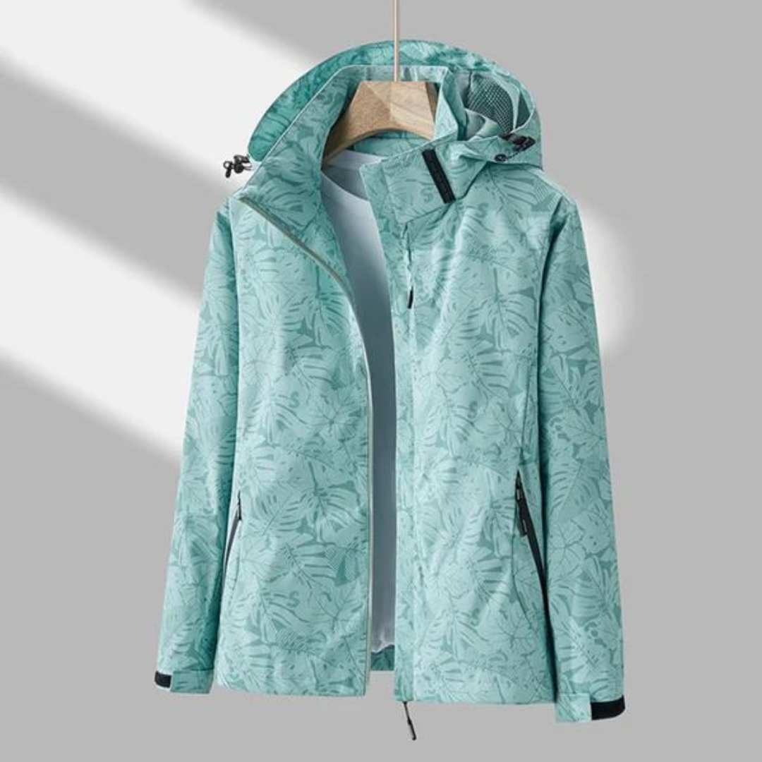 Dames Windjack Waterafstotend - Winddichte Regenjas met Rits