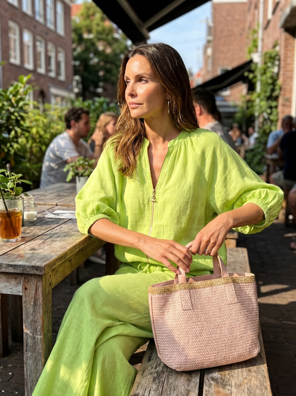 Dames Getailleerde Set – Met Rits, Geschikt voor Casual en Dagelijks Gebruik