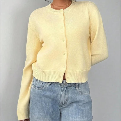 Oda Cropped Button Front Cardigan_2