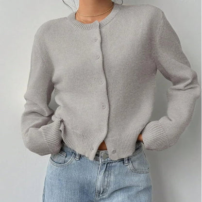 Oda Cropped Button Front Cardigan_6