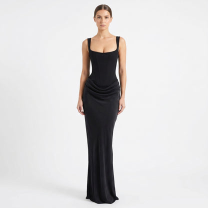 Corinne Corset Satin Maxi Dress_7