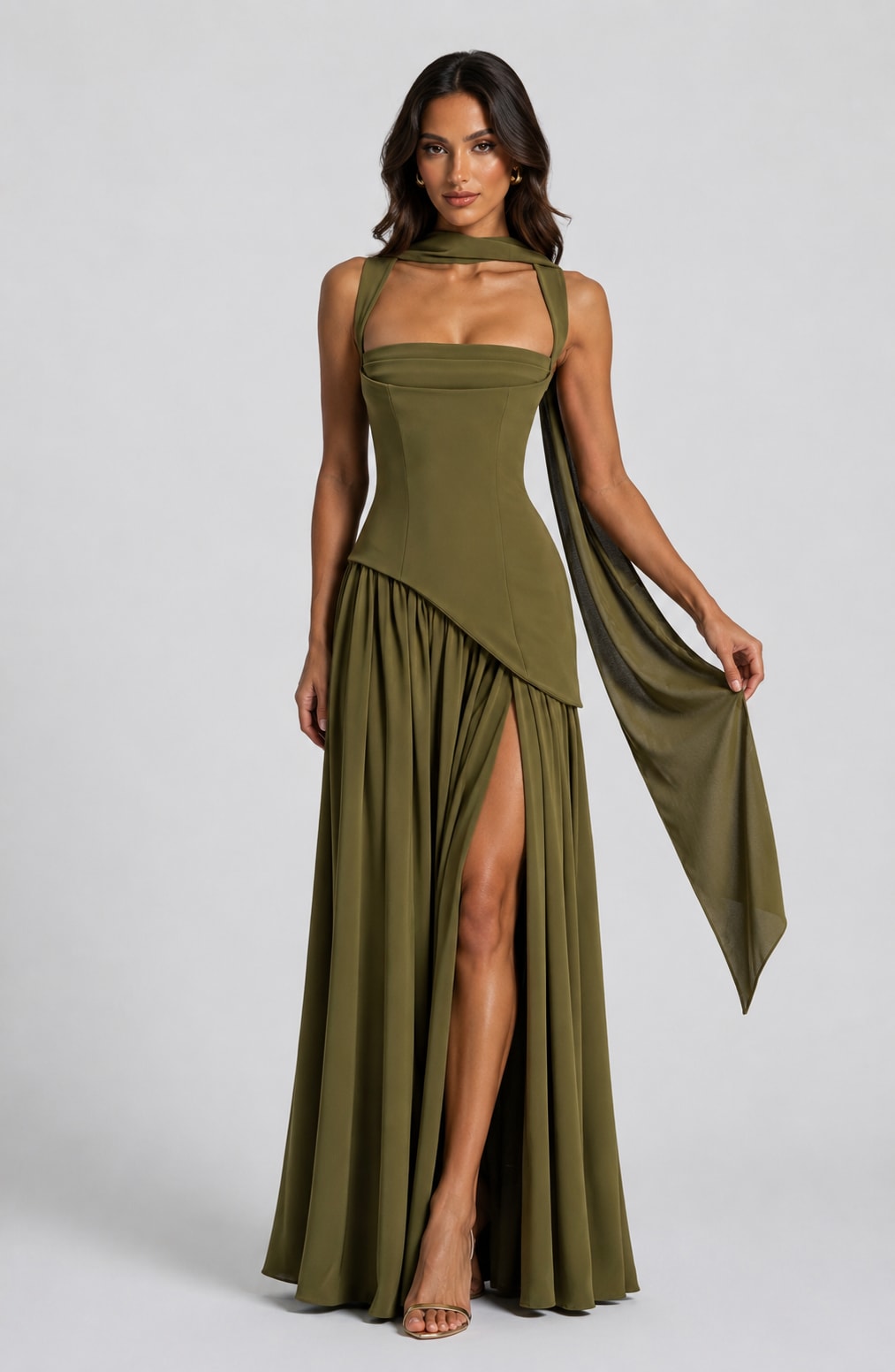 Mara Draped Asymmetric Maxi Dress_7