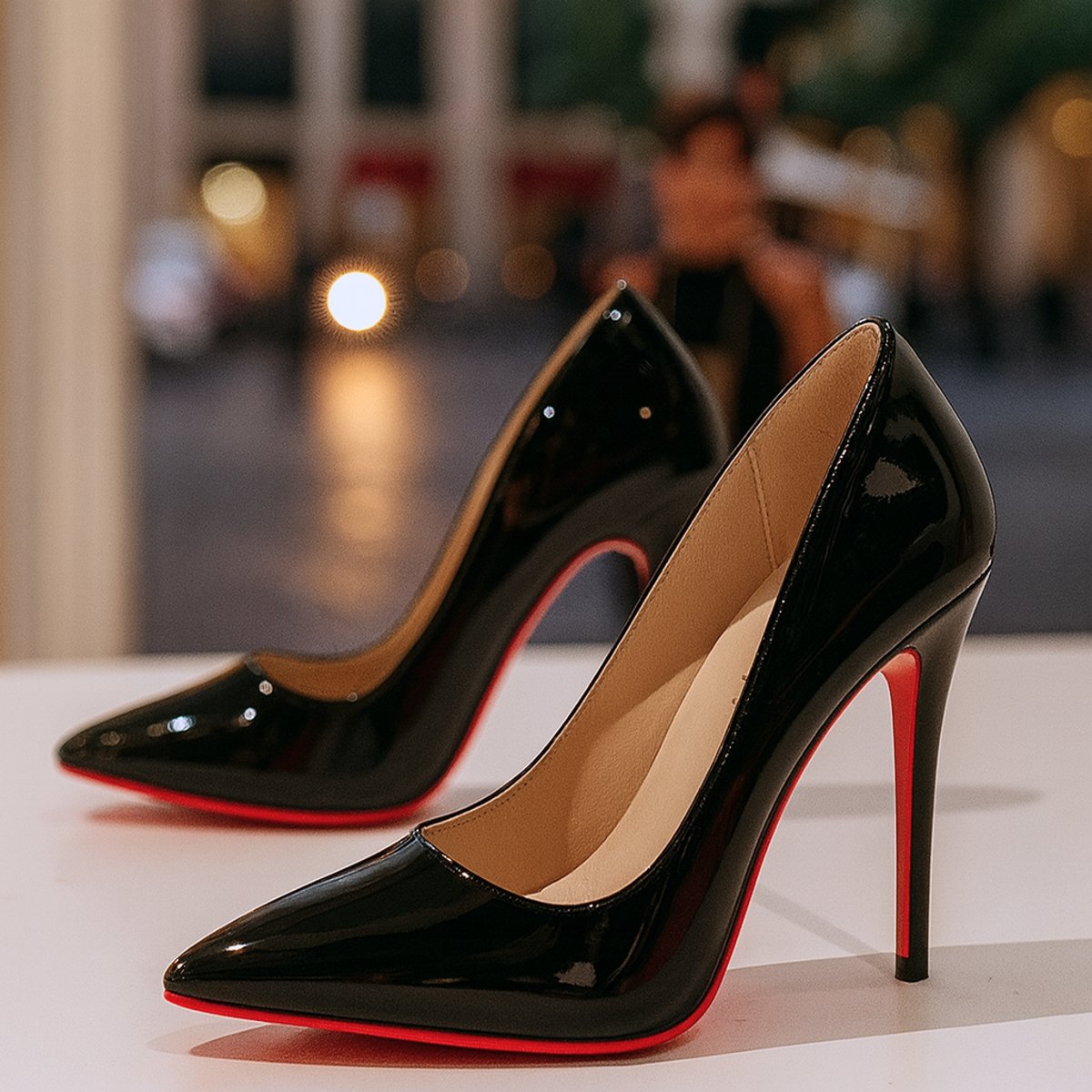 Dames Pumps Spitse Neus Lakleer Stiletto Hakken