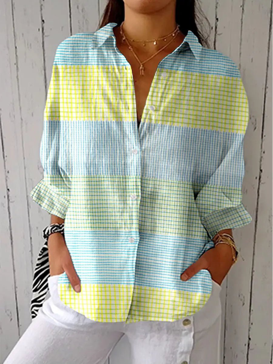 Dames Oversized Blouse – Met Knopen, Geschikt voor Werk en Dagelijks Gebruik