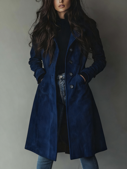 Dames Trenchcoat met Reverskraag en Zijzakken