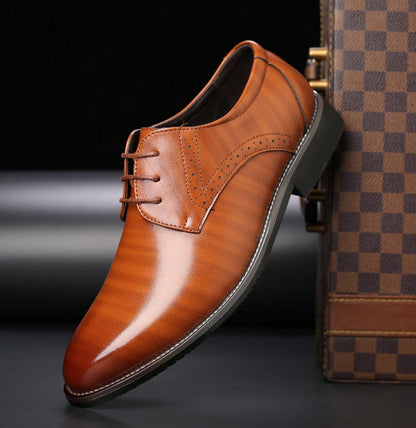 Heren Veterschoenen Leer - Klassieke Nette Schoenen