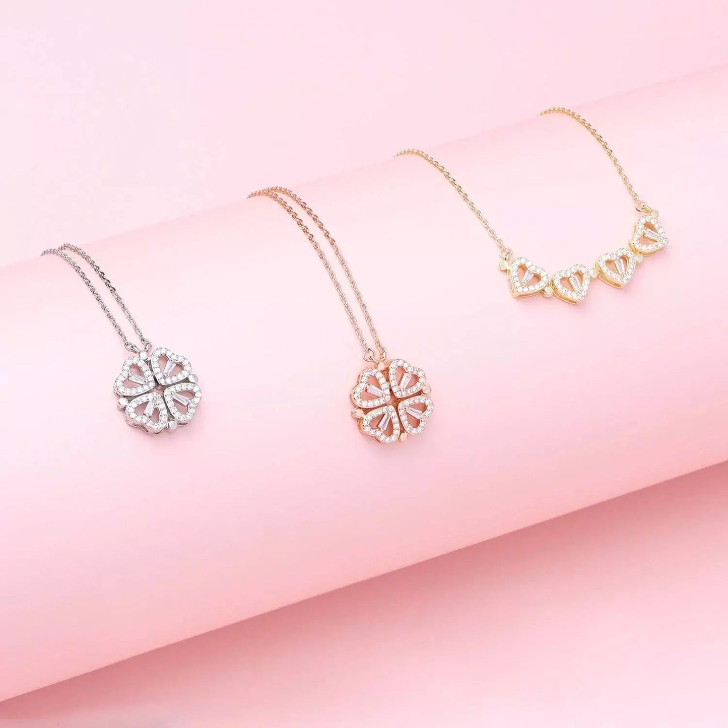 Amora – Magische Hart & Klaver Ketting